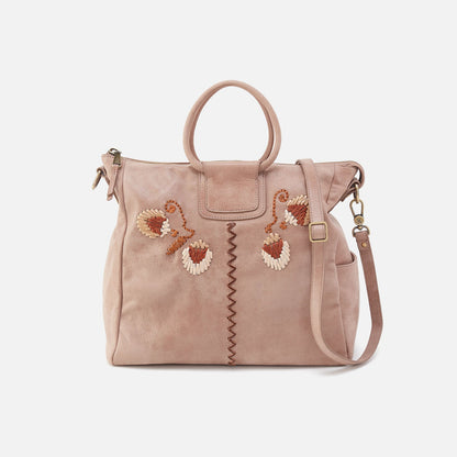 HOBO Sheila Large Satchel In Buffed Leather - Hazel
