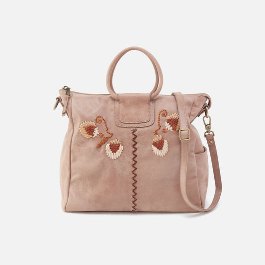 HOBO Sheila Large Satchel In Buffed Leather - Hazel