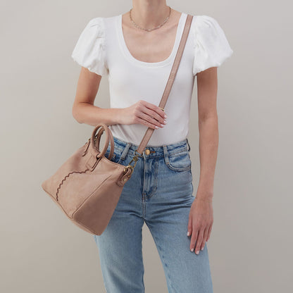 HOBO Sheila Medium Satchel In Buffed Leather - Hazel