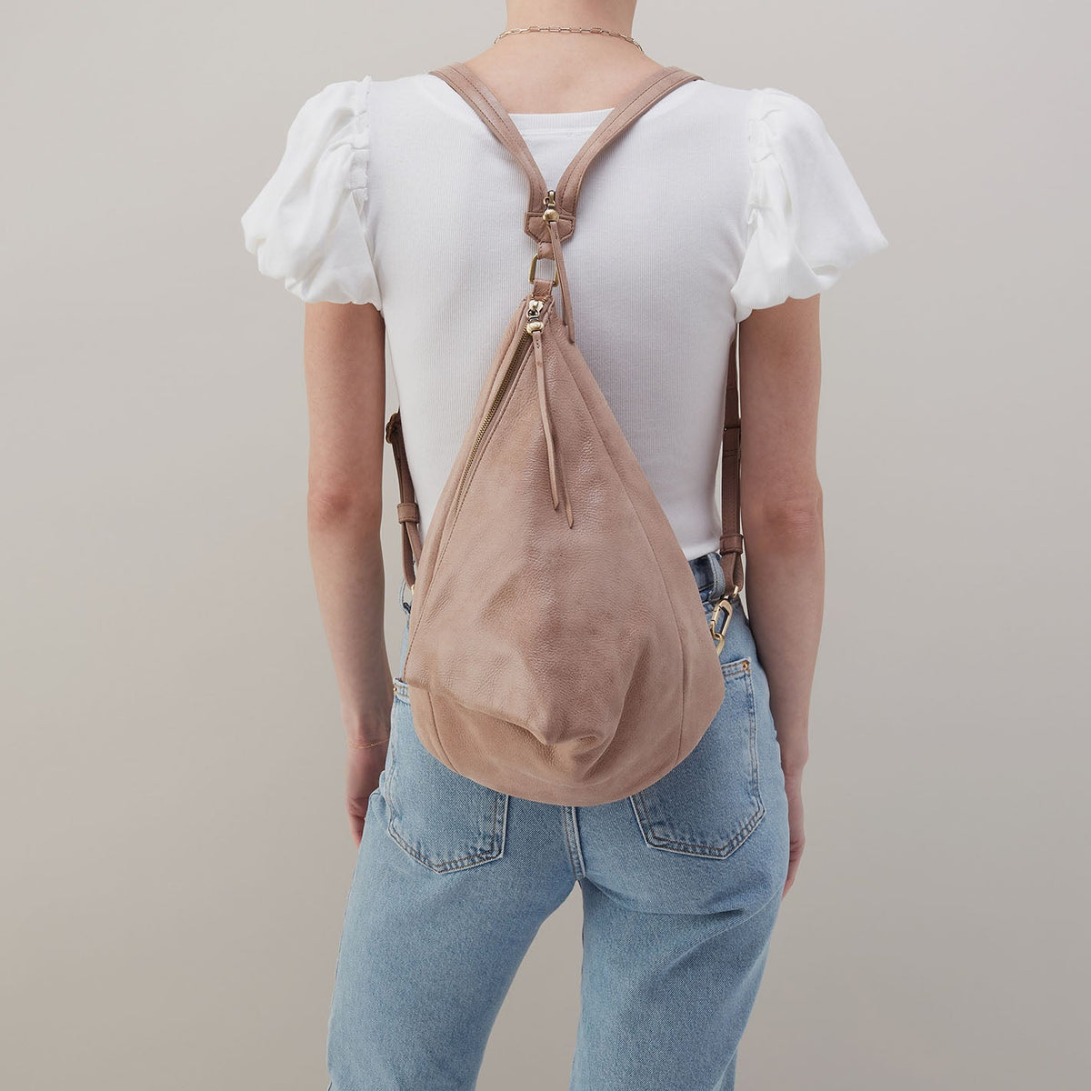 HOBO Sway Convertible Sling In Buffed Leather - Hazel