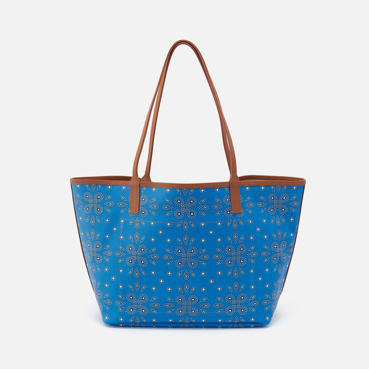 HOBO All That Tote In Coated Canvas - Blue Journey Bandana