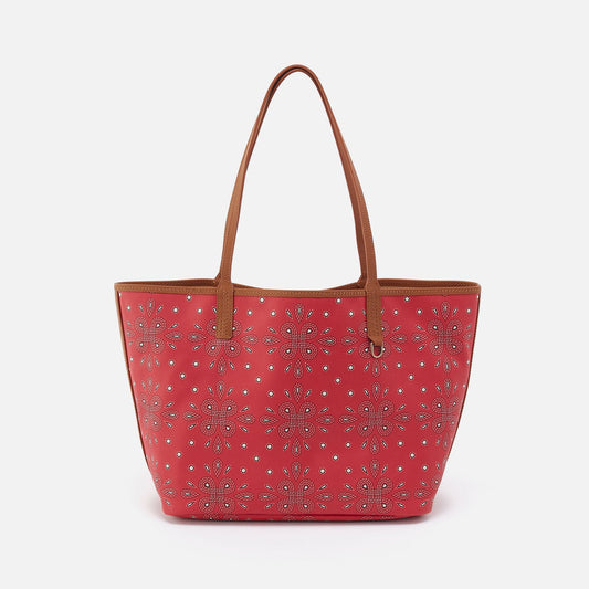 HOBO All That Tote In Coated Canvas - Red Journey Bandana