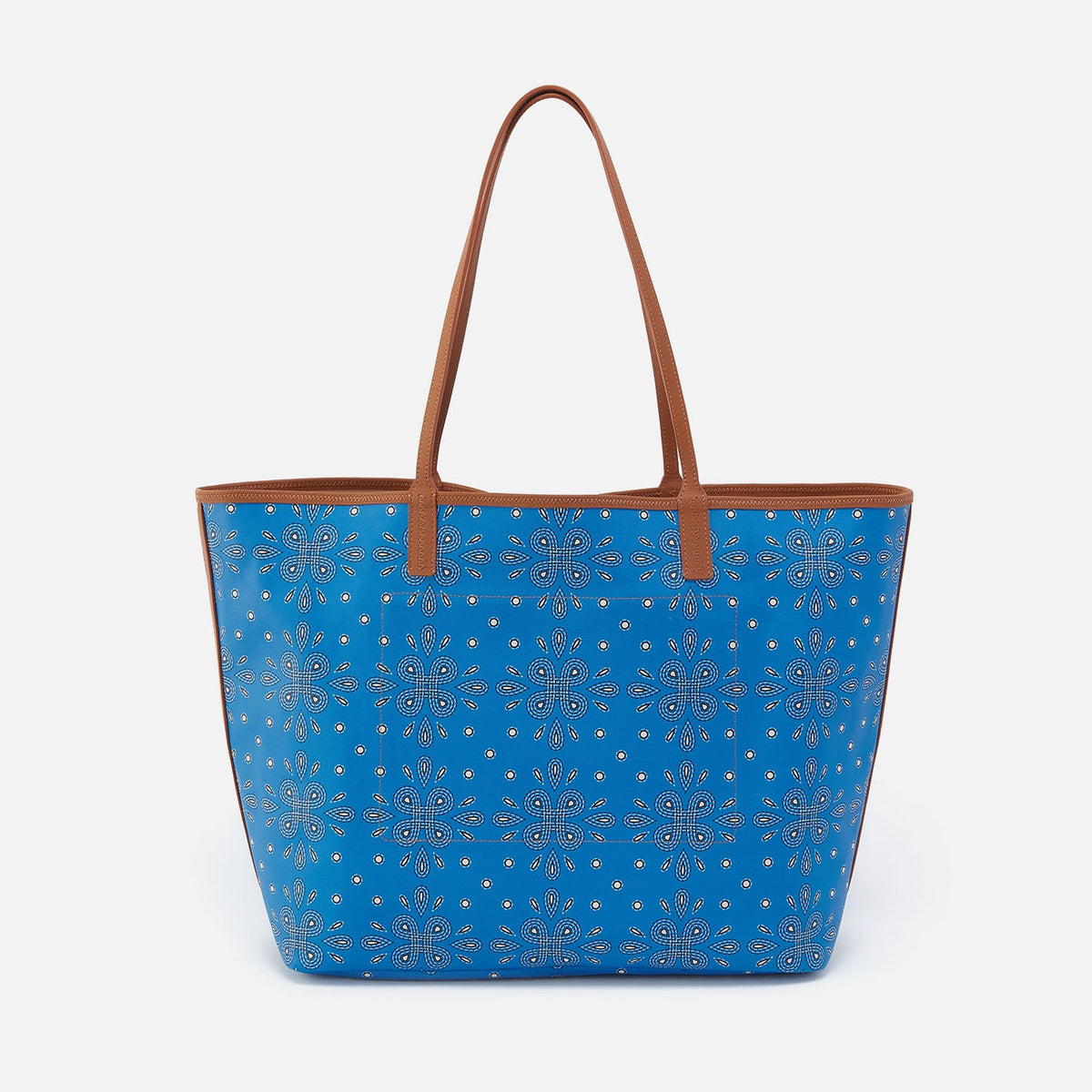 HOBO All That Tote Large In Coated Canvas - Blue Journey Bandana