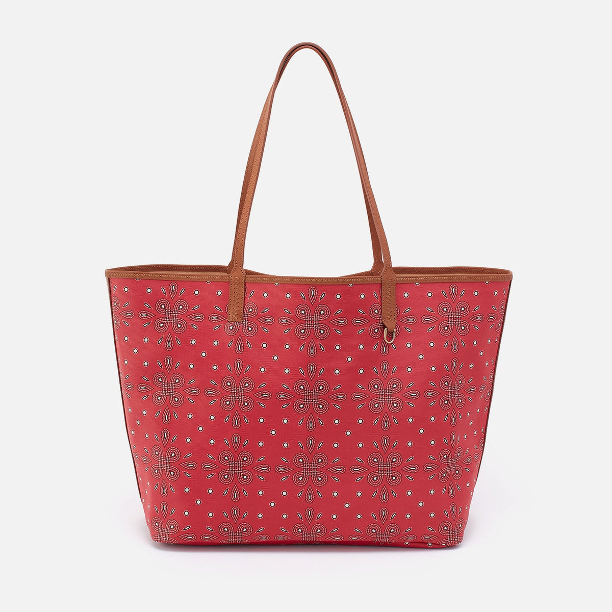HOBO All That Tote Large In Coated Canvas - Red Journey Bandana