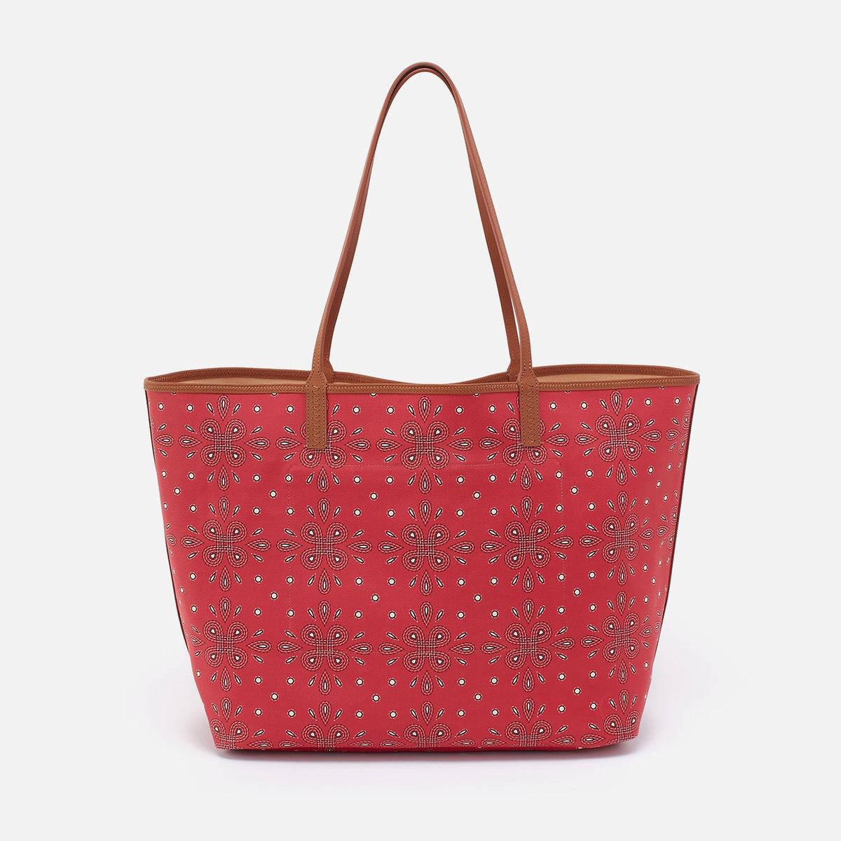 HOBO All That Tote Large In Coated Canvas - Red Journey Bandana