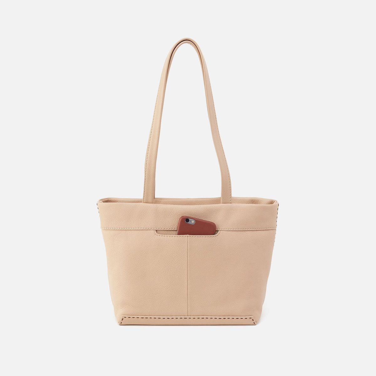 HOBO Austin Tote In Pebbled Leather - Linen