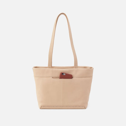 HOBO Austin Tote In Pebbled Leather - Linen