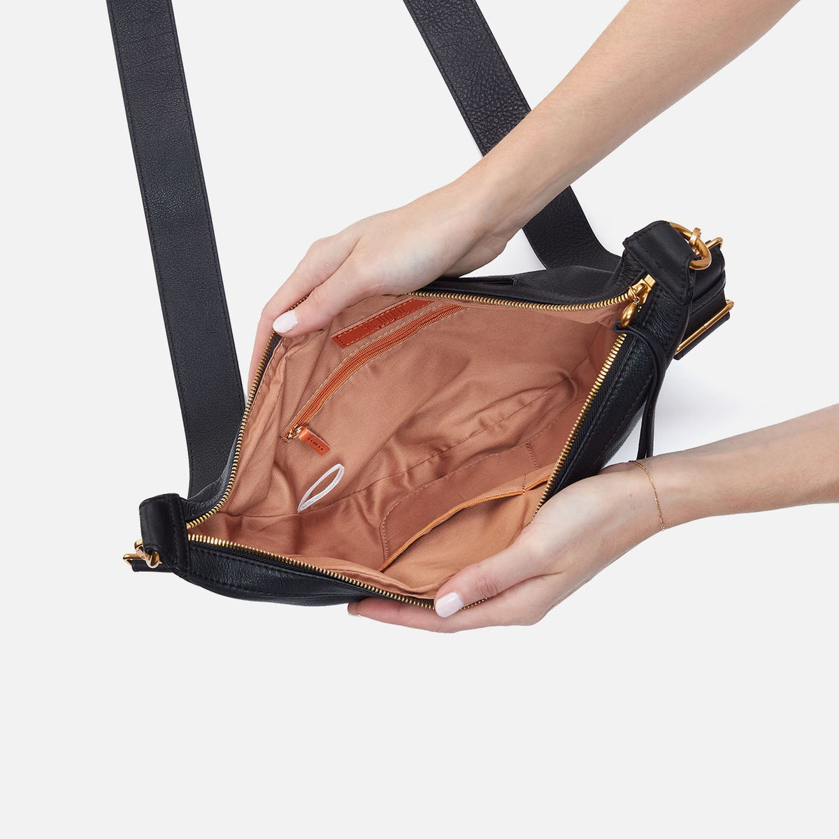 HOBO Carmen Sling In Pebbled Leather - Black