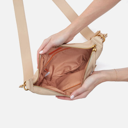 HOBO Carmen Sling In Pebbled Leather - Linen