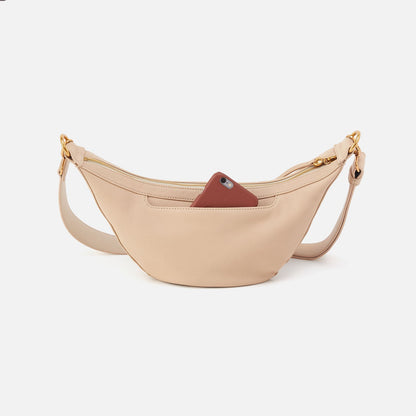 HOBO Carmen Sling In Pebbled Leather - Linen