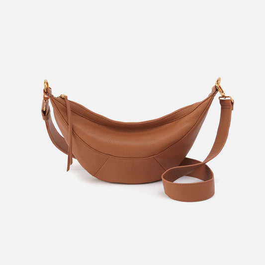 HOBO Carmen Sling In Pebbled Leather - Warm Honey