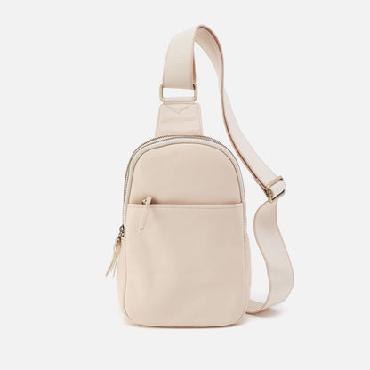 HOBO Cass Sling In Pebbled Leather - Cream