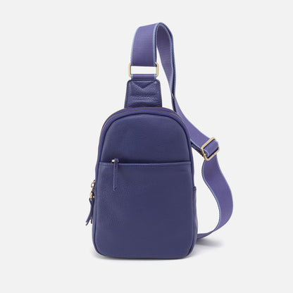 HOBO Cass Sling In Pebbled Leather - Dark Iris