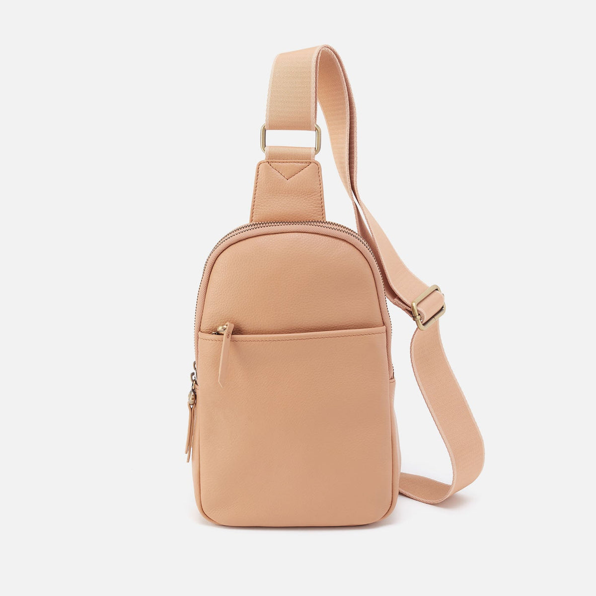 HOBO Cass Sling In Pebbled Leather - Porcini
