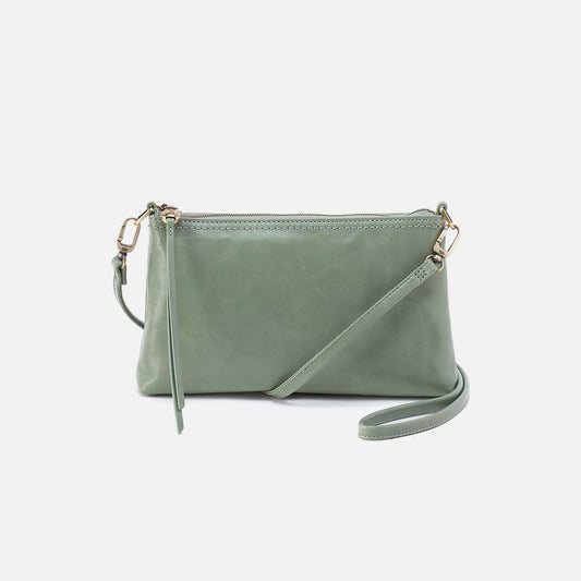 HOBO Darcy Crossbody In Polished Leather - Jade