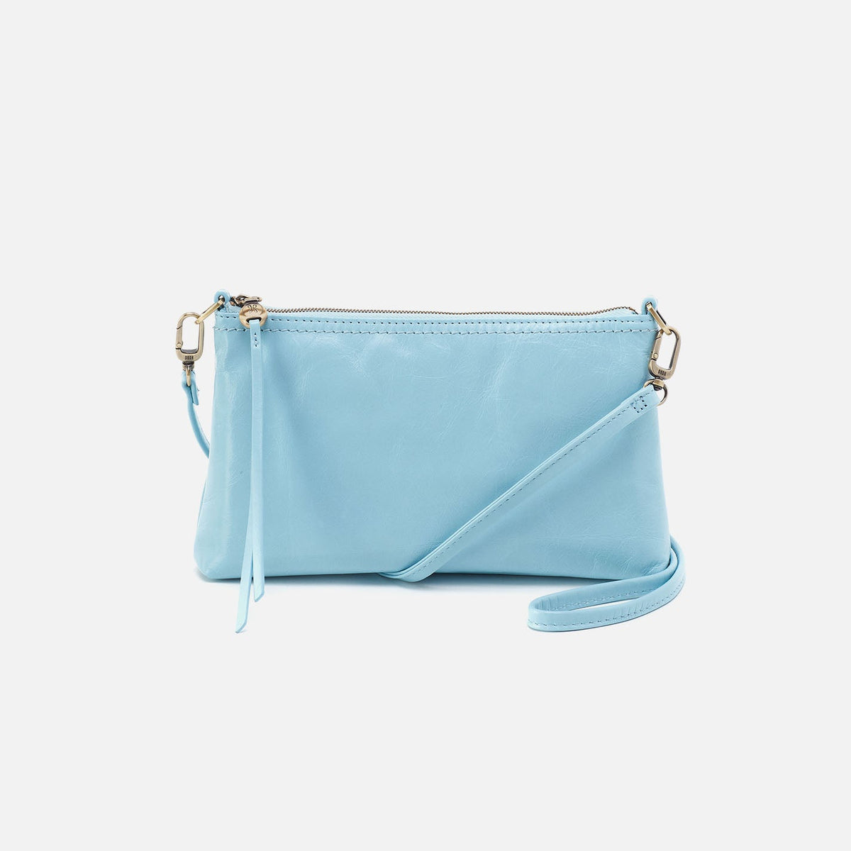 HOBO Darcy Crossbody In Polished Leather - Stratosphere