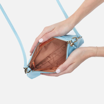 HOBO Darcy Crossbody In Polished Leather - Stratosphere