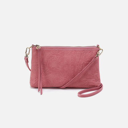 HOBO Darcy Crossbody In Tooled Embossed Leather - Mauve Tooled Emboss