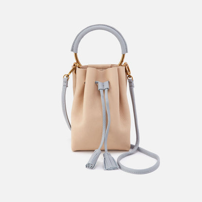 HOBO Eden Phone Crossbody In Pebbled Leather - Linen