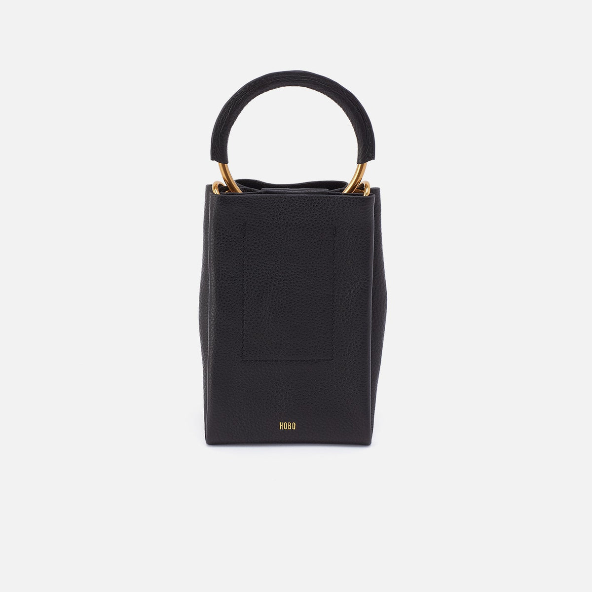 HOBO Eden Phone Crossbody In Pebbled Leather - Black