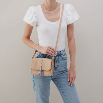 HOBO Eden Small Crossbody In Pebbled Leather - Linen