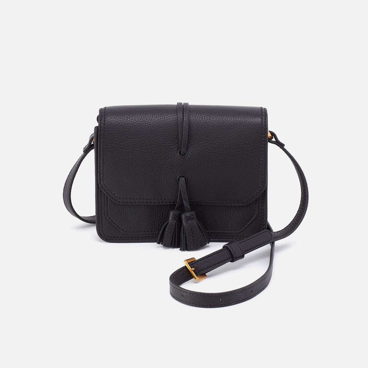 HOBO Eden Small Crossbody In Pebbled Leather - Black