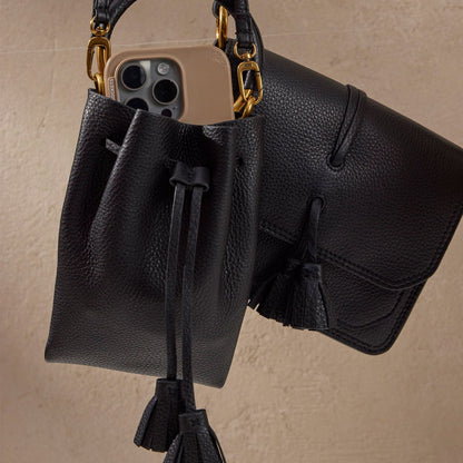 HOBO Eden Small Crossbody In Pebbled Leather - Black