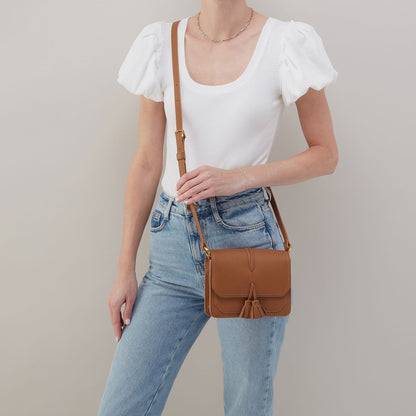 HOBO Eden Small Crossbody In Pebbled Leather - Warm Honey