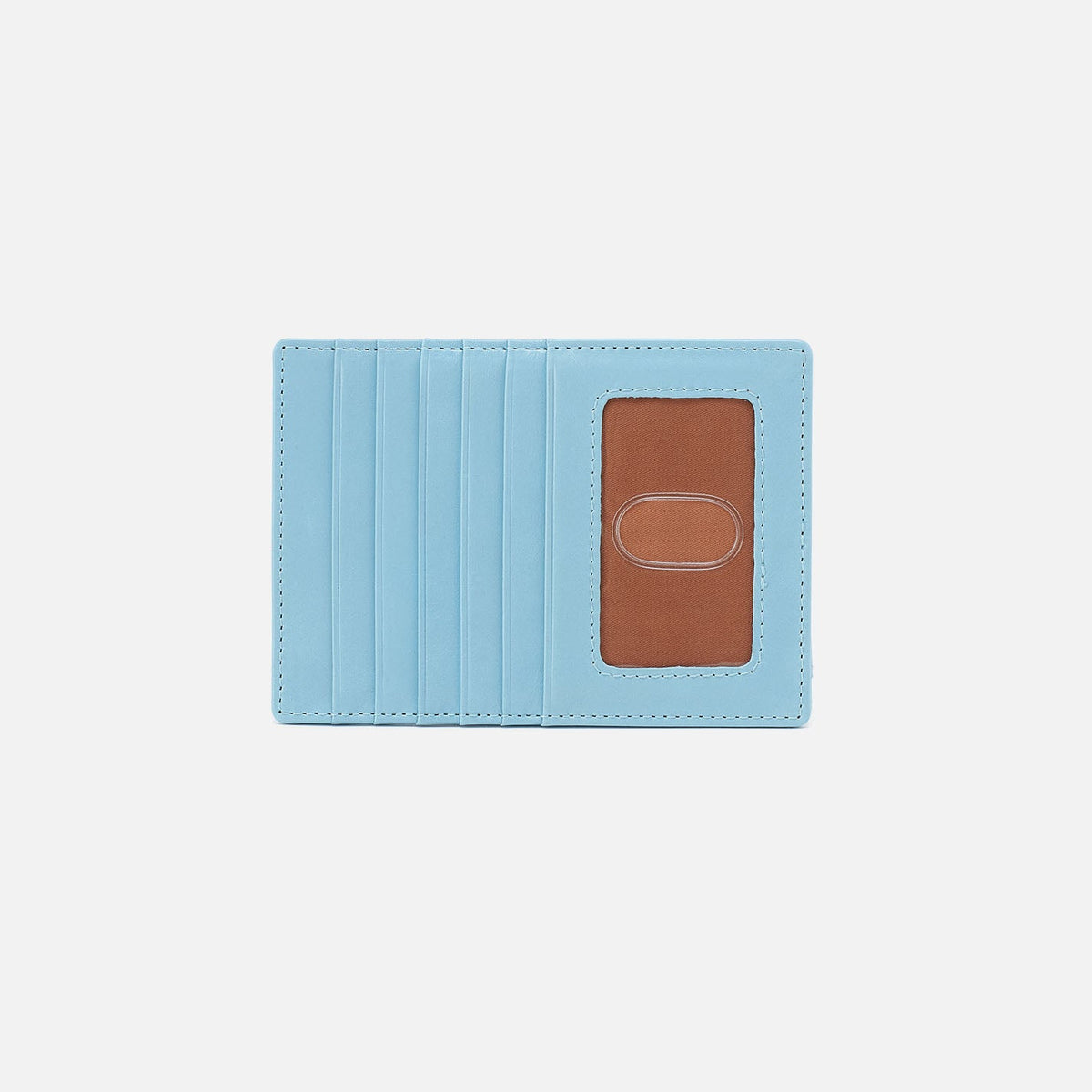 HOBO Euro Slide Card Case In Polished Leather - Stratosphere