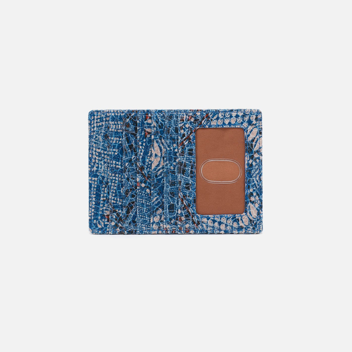 HOBO Euro Slide Card Case In Printed Leather - Boho Bandana