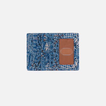 HOBO Euro Slide Card Case In Printed Leather - Boho Bandana