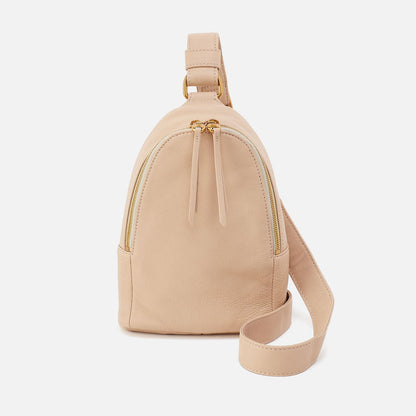 HOBO Fern Sling In Pebbled Leather - Linen