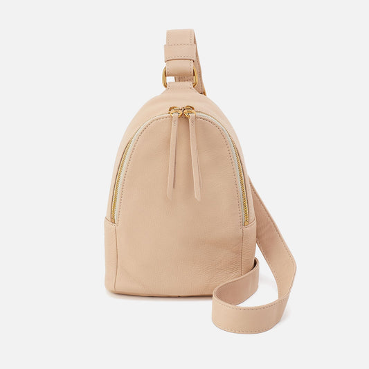 HOBO Fern Sling In Pebbled Leather - Linen