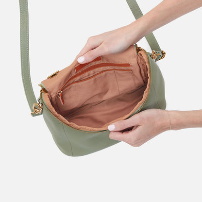 HOBO Fern Top Handle Satchel In Pebbled Leather - Watercress