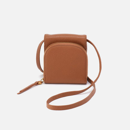 HOBO Fern Wallet Crossbody In Pebbled Leather - Warm Honey