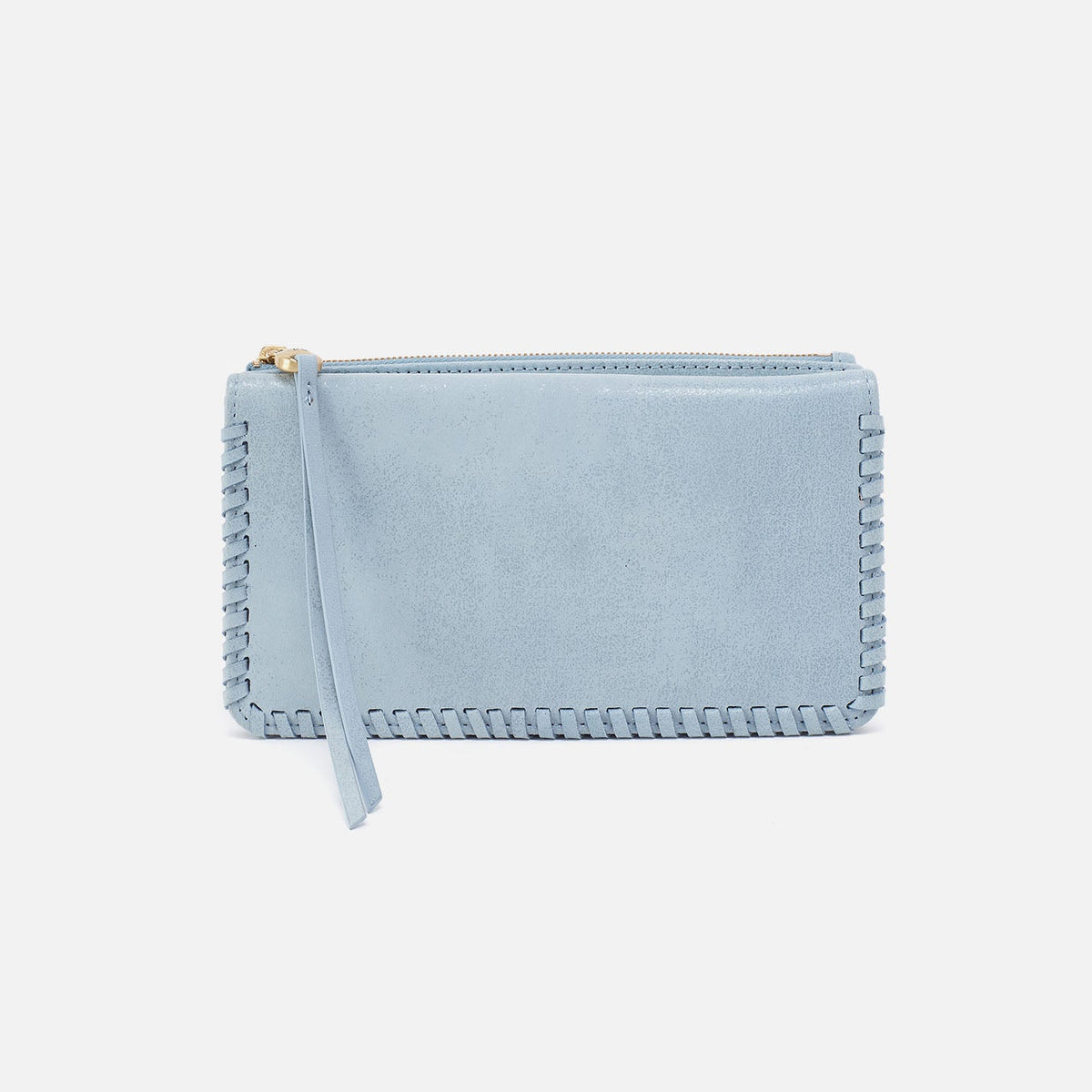 HOBO Foray Large Wallet In Buffed Leather - Sky