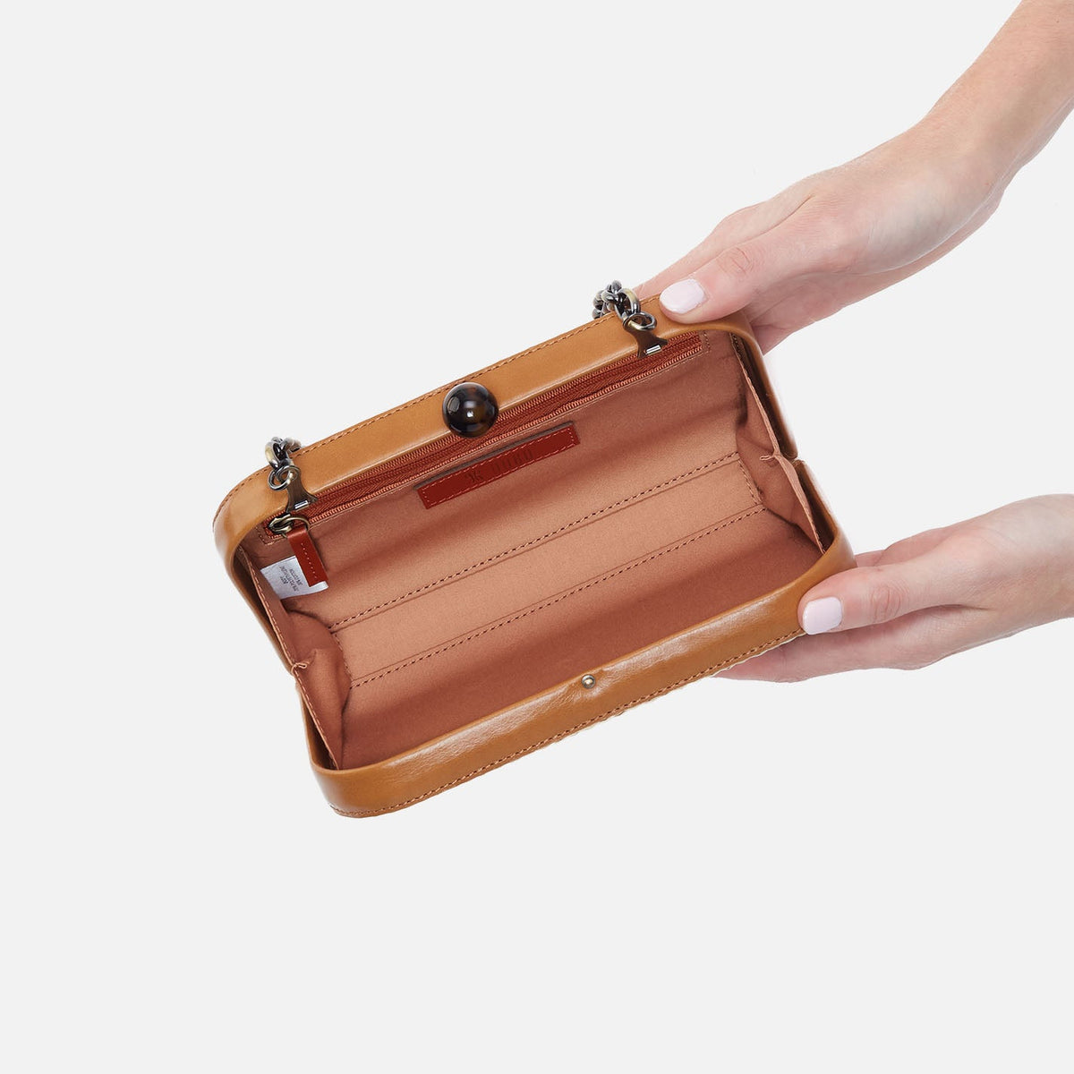 HOBO Lauren Minaudiere In Woven Straw - Natural Straw