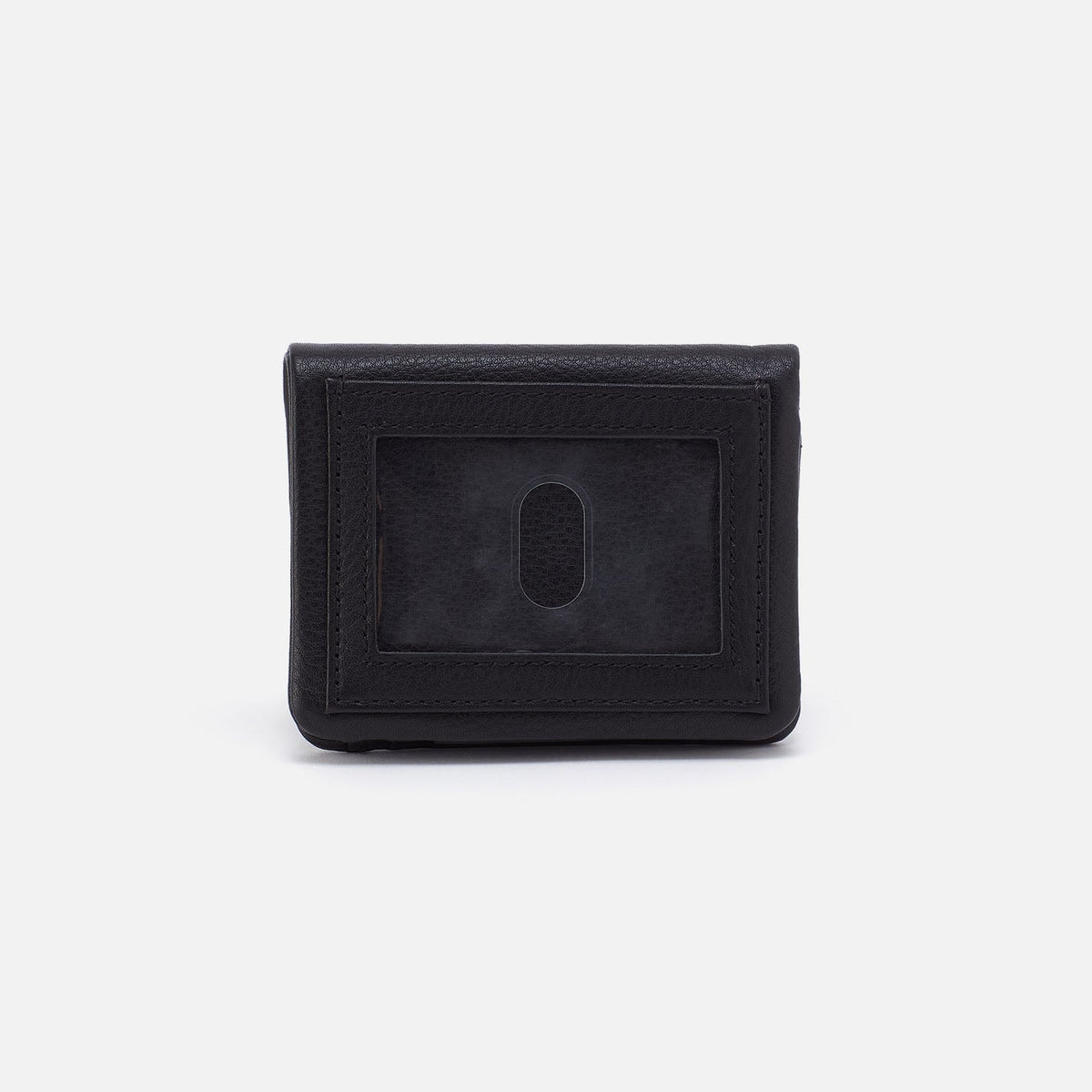 HOBO Lumen Mini Wallet In Pebbled Leather - Black