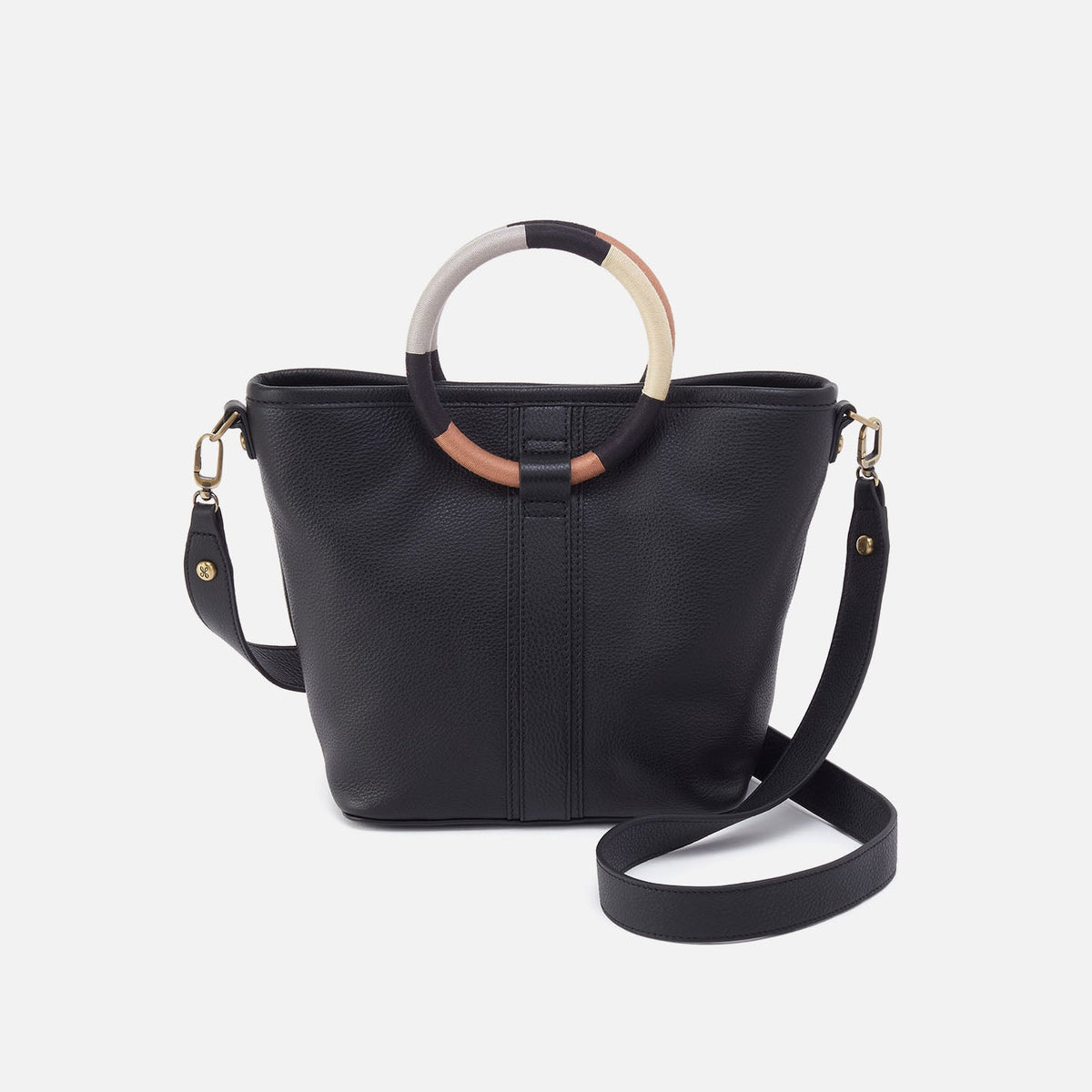 HOBO Luna Small Tote In Pebbled Leather - Black