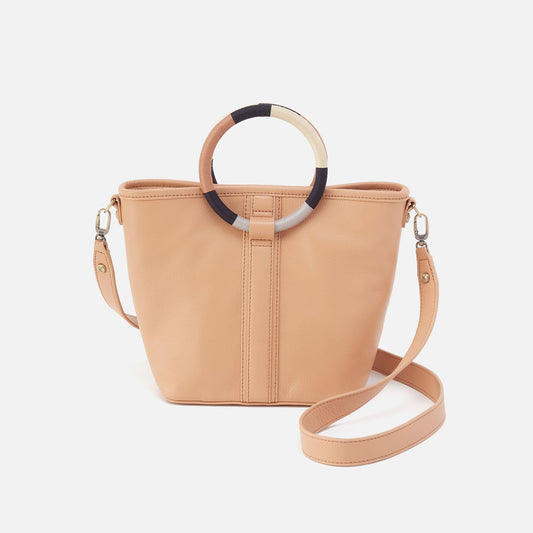 HOBO Luna Small Tote In Pebbled Leather - Porcini