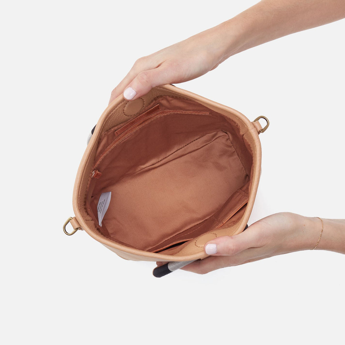 HOBO Luna Small Tote In Pebbled Leather - Porcini