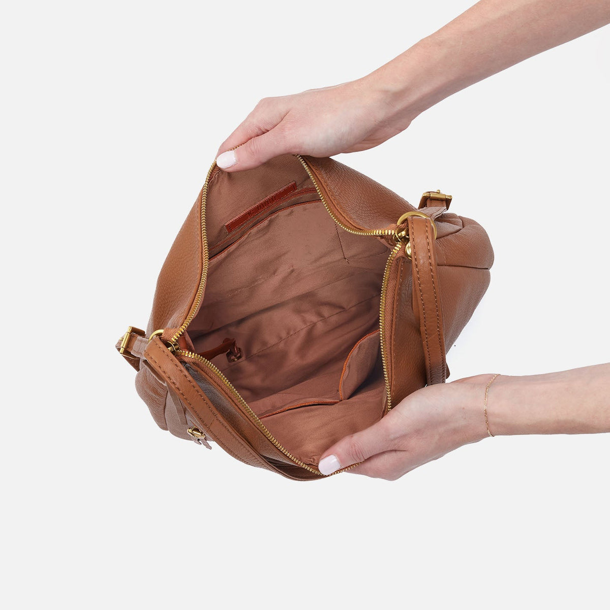 HOBO Merrin Convertible Backpack In Pebbled Leather - Warm Honey