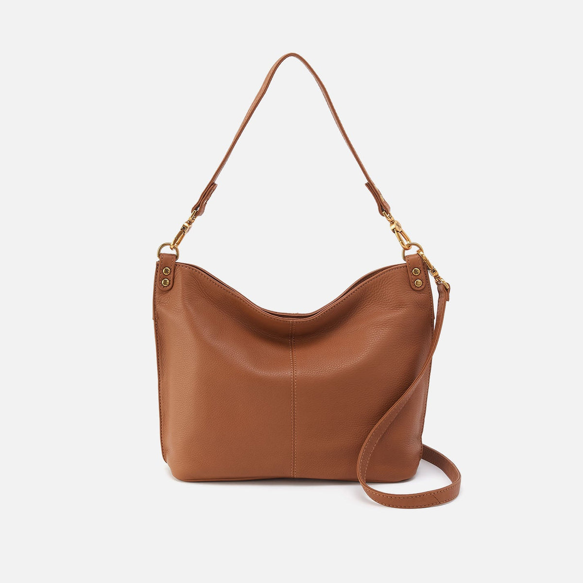 HOBO Pier Shoulder Bag In Pebbled Leather - Warm Honey