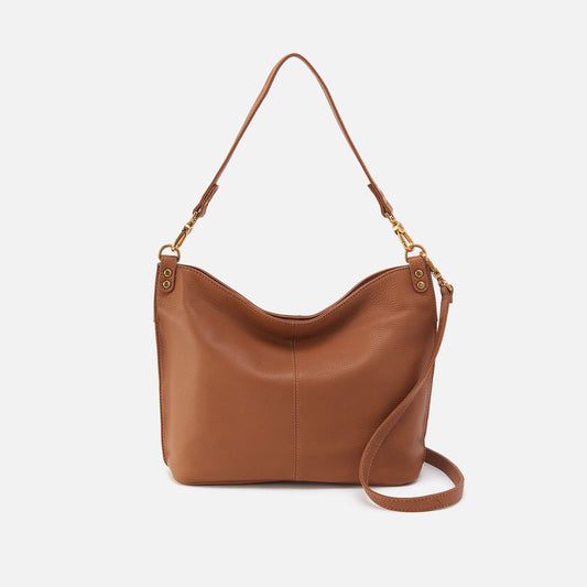 HOBO Pier Shoulder Bag In Pebbled Leather - Warm Honey