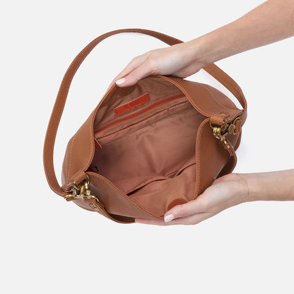 HOBO Pier Shoulder Bag In Pebbled Leather - Warm Honey