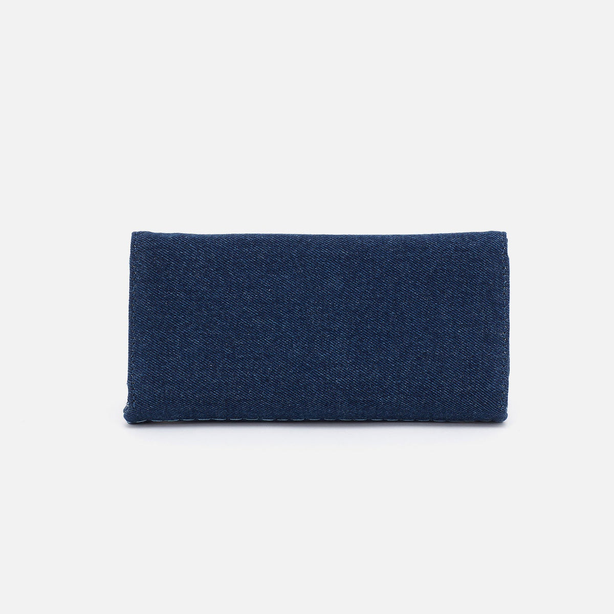 HOBO Rachel Continental Wallet In Denim Fabric - Dark Denim