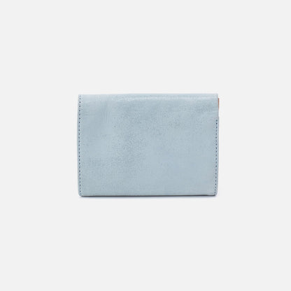 HOBO Robin Compact Wallet In Buffed Leather - Sky