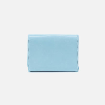 HOBO Robin Compact Wallet In Polished Leather - Stratosphere