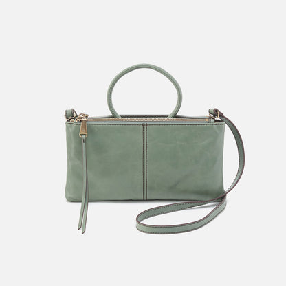 HOBO Sable Crossbody In Polished Leather - Jade