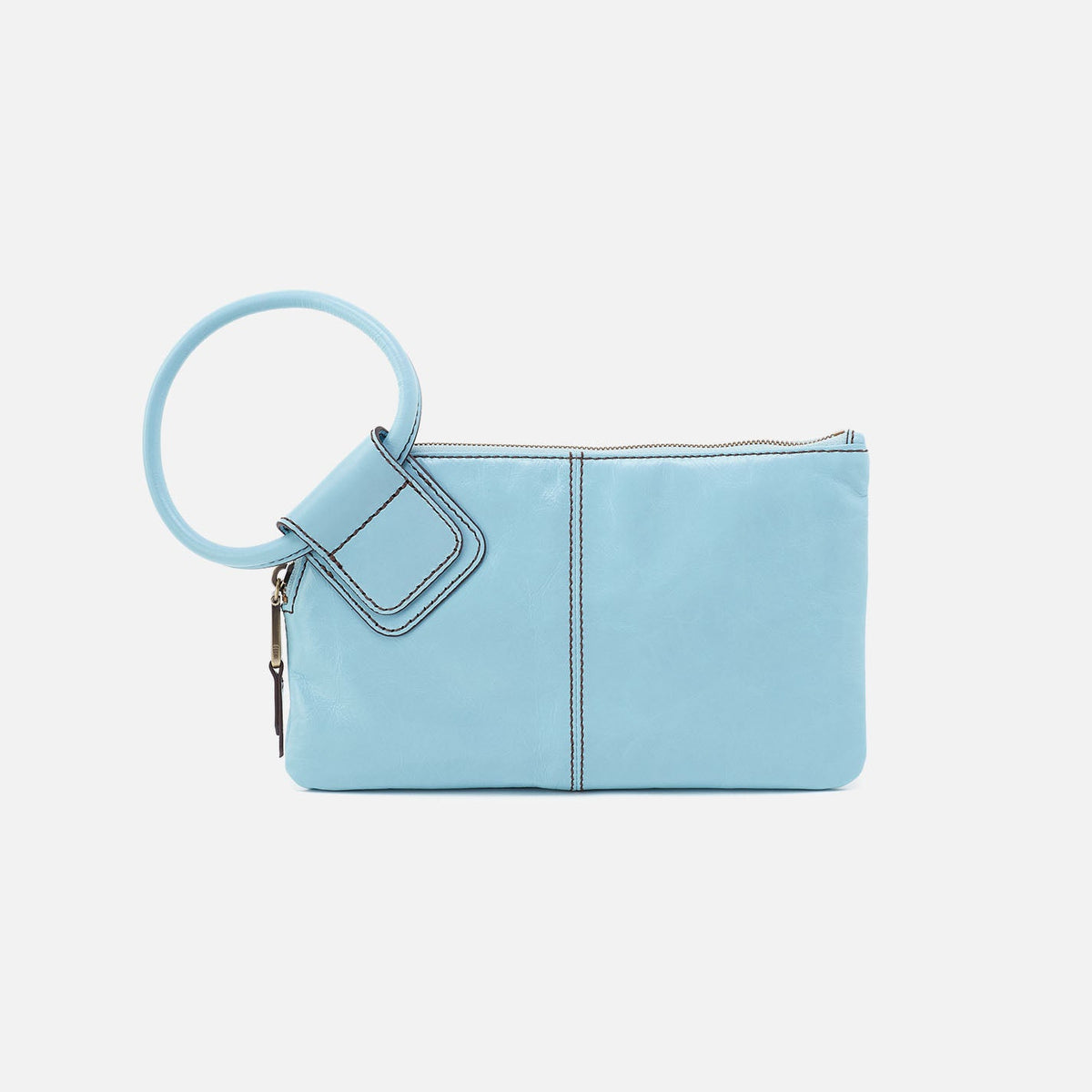 HOBO Sable Wristlet In Polished Leather - Stratosphere
